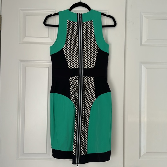 *AS SEEN ON SANTANA LOPEZ ON GLEE* Milly of New York Davina Mesh Panel Dress Sz8 - Picture 3 of 4